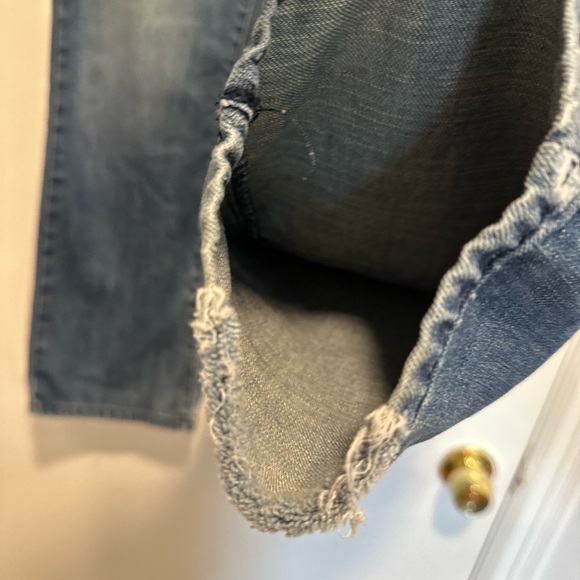 Guess Jeans Mens Slim Straight Del Mar Fit Blue Dark Wash Denim Classic 34x30. - Picture 9 of 13